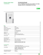 Laadige pilt galerii vaatesse, Elektriauto laadija 22 kW 400V (3P - 32 A) T2 pisikupesa, kaitsekattega pistik, seinale kinnitatud, ühenda ja lae - RFID lugejaga