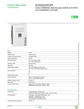 Laadige pilt galerii vaatesse, Elektriauto laadija 22 kW (3P - 32 A) 2xT2 pisikupesa, seinale kinnitatud, ühenda ja lae - RFID lugejaga