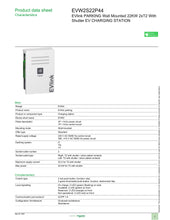 Laadige pilt galerii vaatesse, Elektriauto laadija 22 kW (3P - 32 A) 2xT2 pistikupesa kaitsekattega, seinale kinnitatud, ühenda ja lae - ilma RFID lugejata