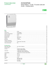 Laadige pilt galerii vaatesse, Elektriauto laadija 3.7 kW (1P - 16 A) pistikupesa kaitsekattega