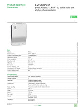 Laadige pilt galerii vaatesse, Elektriauto laadija 7.4 kW (1P - 32 A) pistikupesa kaitsekattega