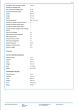 Laadige pilt galerii vaatesse, Laadimisjaam Ensto EVB103-BLBC 1x22kW Type2 RCD MCB MID V2X LAN IP54