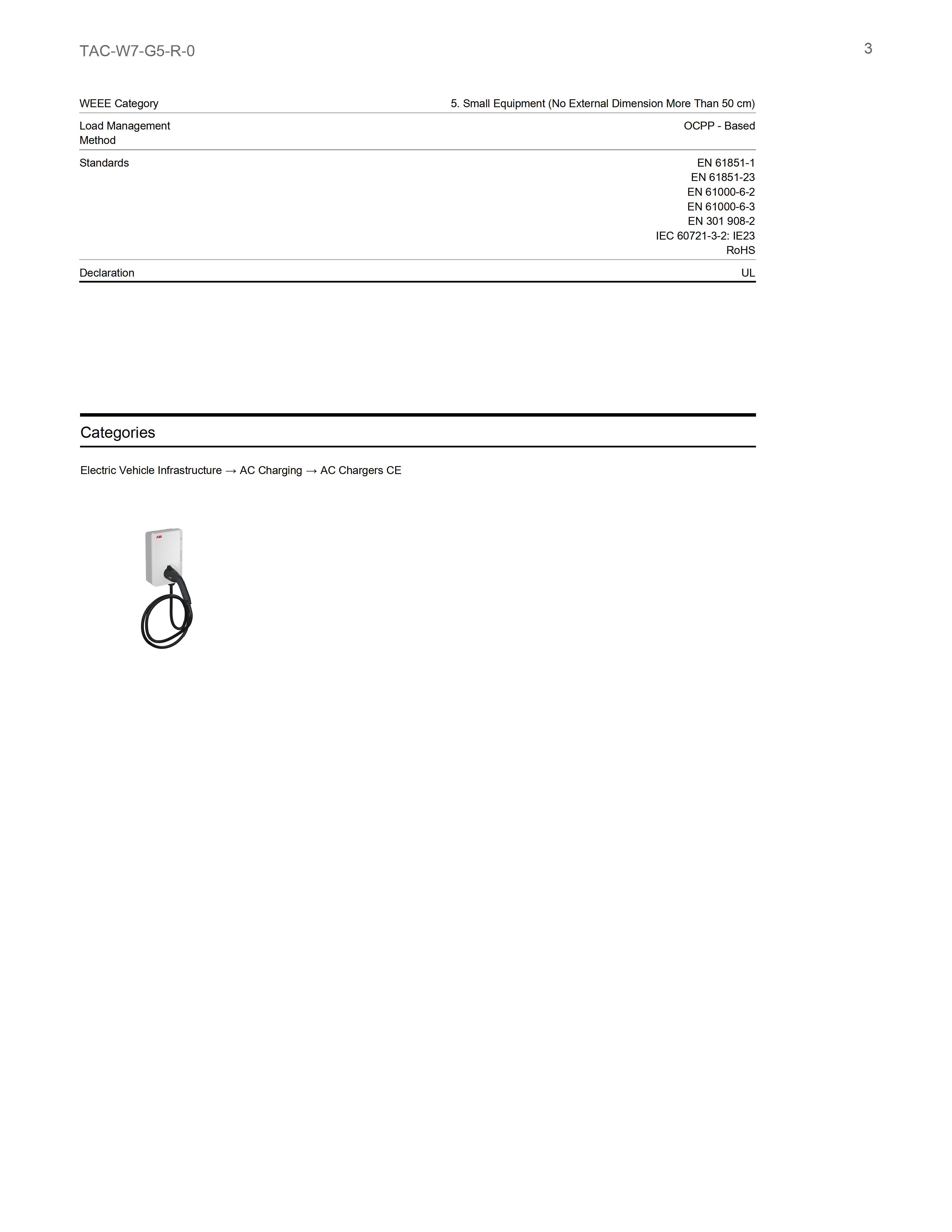 <transcy>Electric car charger ABB Terra AC W7-G5-R-0</transcy>