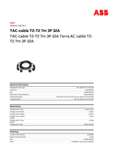 Laadige pilt galerii vaatesse, ABB TAC-cable T2-T2 7m3P32A
