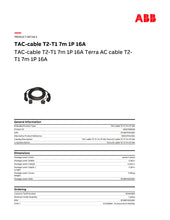 Laadige pilt galerii vaatesse, ABB TAC-cable T2-T1 7m1P16A
