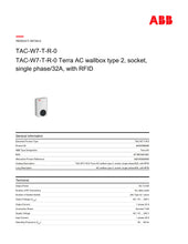 Load image into Gallery viewer, &lt;transcy&gt;Electric car charger ABB Terra AC-W7-T-R-0&lt;/transcy&gt;
