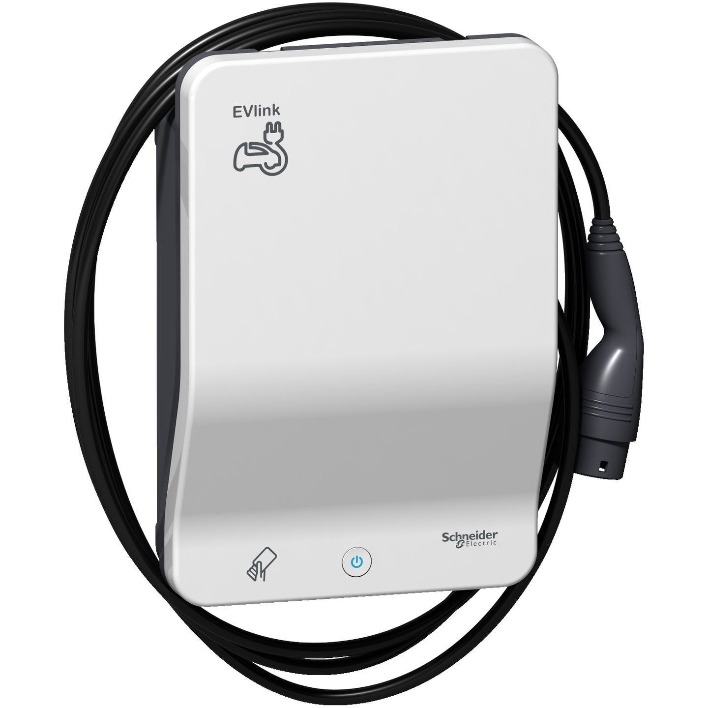 <transcy>Electric car charger with card reader (2) 7.4 kW (1P) T1 With cable 4.5 m, right side</transcy>