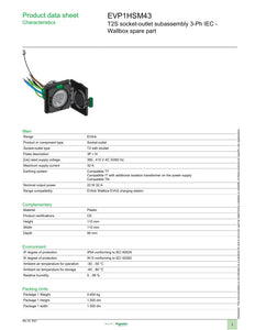 <transcy>Accessory T2S three-phase socket for charger</transcy>